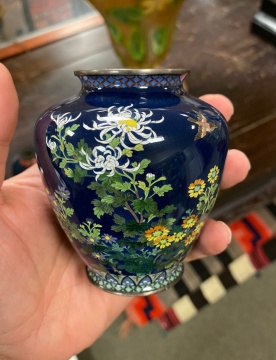 (3) Japanese Cloisonné Vases