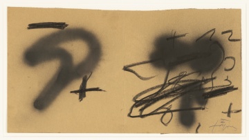 Antoni Tàpies (Spanish, 1923-2012) Untitled, DWG for cover