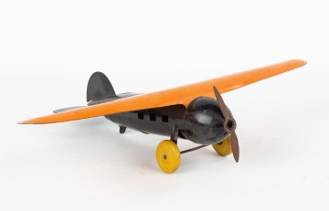 Pressed Steel Airplane Pull Toy