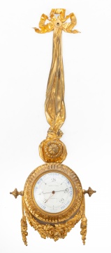 French Louis XVI Ormolu Barometer by Albinet et Coulon