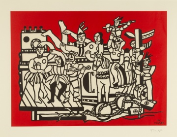 After Joseph Fernand Henri Léger (French 1881-1955), "Red Partiers"