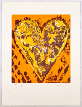 Jim Dine (American, B. 1935) "Heart"