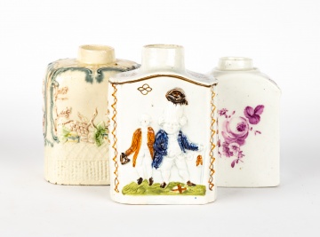 (3) Porcelain Tea Caddies