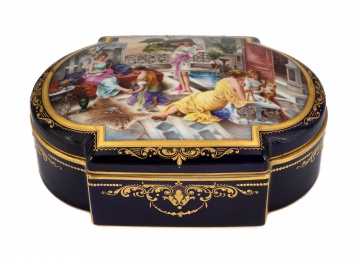 Austrian Porcelain Dresser Box