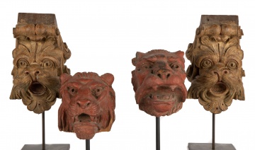 Carved Lion Architectural Pieces