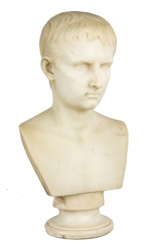 19th Century Marble Portrait Bust of Caesar