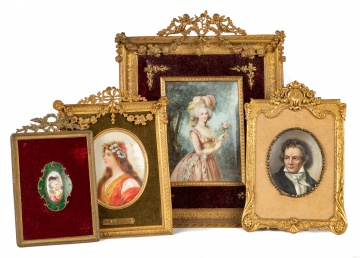 Group 19th Century Miniature Paintings