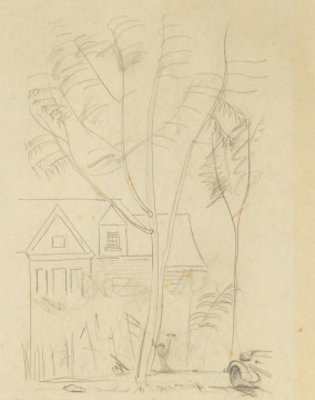 Charles Ephraim Burchfield (American, 1893-1967) Sketch