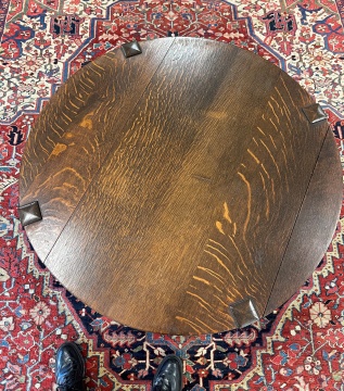 Attributed to Gustav Stickley #645 Round Oak Table