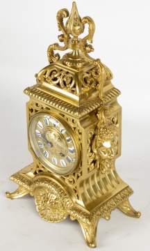 19th Century French Brass Clock