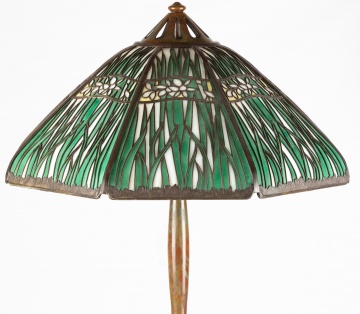 Style of Handel, Cattail Overlay Floor Lamp
