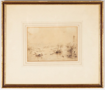 William Henry Bartlett (British, 1809-1854) "The Port of London"