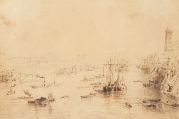 William Henry Bartlett (British, 1809-1854) "The Port of London"