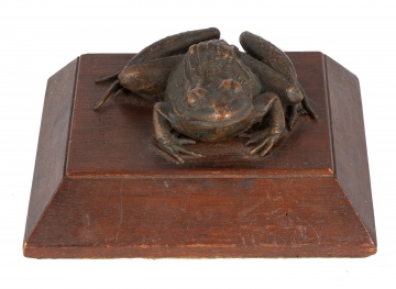 Leo Frank Nock (American, 1875-1949) Bronze Frog