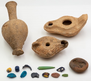 Ancient Vessel, Oil lamps and Faience Articles