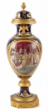 Large Napoleon Sèvres Style Ormolu And Porcelain Vase 
