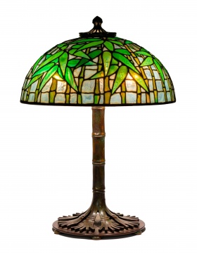 Tiffany Studios, New York "Bamboo" Table Lamp