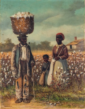 William Aiken Walker (American, 1838-1921) A Family of Cotton Pickers