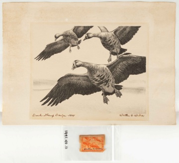 (5) Federal Duck Stamps & Lithographs