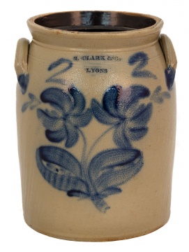 N. Clark & Co. Lyons 2 Gallon Stoneware Jar