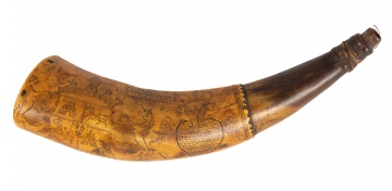 18th Century American Powder Horn