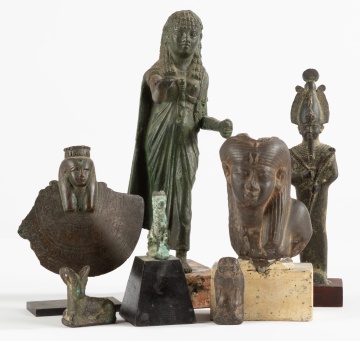 Egyptian Bronzes, Pharaoh, Isis, Osiris