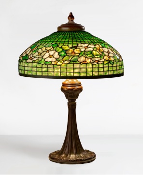 Tiffany Studios, New York "Banded Dogwood" Table Lamp