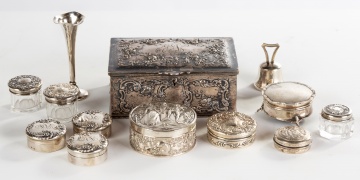 Group of Silver Dresser Accessories