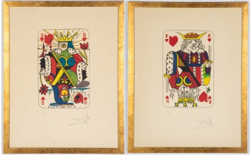 (2) Salvador Dali (Spanish, 1904-1989) Playing Cards