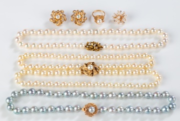 Gold, Diamond and Pearl Jewelry