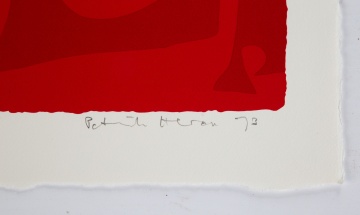 Patrick Heron (British, 1920-1999) "Small Red Jan 1973"