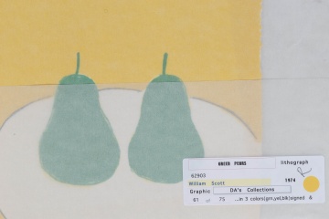 William Scott (Irish, 1913-1989) "Two Green Pears"