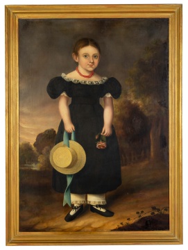 Attributed to Abraham Parsell (circa, 1792-1856)  "Mary Jane"