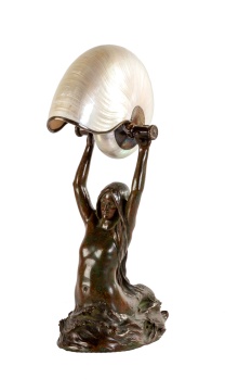 Tiffany Studios & Louis Gudebrod, Nautilus Table Lamp