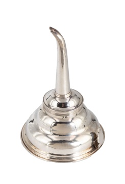 George III Silver Wine Funnel and Strainer, Mark of Phipps & Robinson, London, 1795
