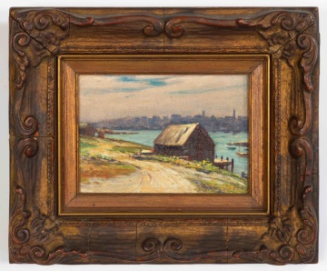George W Sotter (American, 1879-1953), "Harbor Scene"