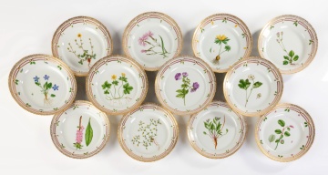 Royal Copenhagen 'Flora Danica' Porcelain, Lucheon Service for Twelve