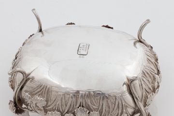 Japanese Export Silver Entree Dish