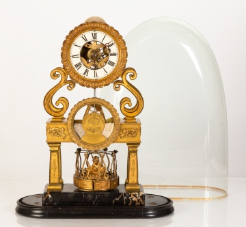 Fine and Rare Aaron Dodd Crane Carousel Year-going Astronomical Timepiece