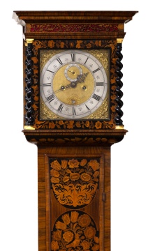 Henry Perry, London, Marquetry Inlaid Longcase Clock