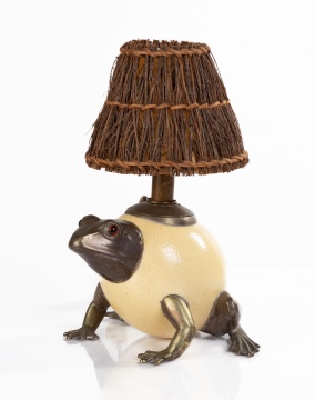 Anthony Redmile (British, b. 1940) Ostrich Egg Frog Lamp