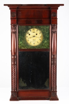 Asa Munger "Ironing Board" Shelf Clock