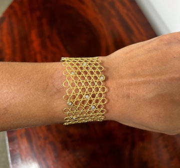 Agnieszka Winograd 18K Gold & Diamond Bracelet