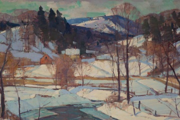 Carl W. Peters (American, 1897-1980) Winter Landscape