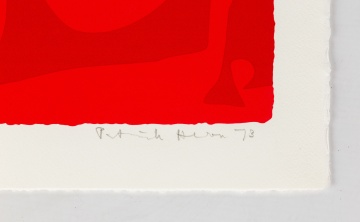 Patrick Heron (British, 1920-1999) "Small Red - Jan 1973"