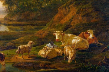 Jacob Van Strij (Dutch, 1756-1815) Pastural Landscape
