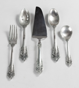 Wallace Grand Baroque Sterling Silver Flatware, Service for Twelve