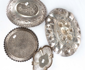 Repousse Silver Trays