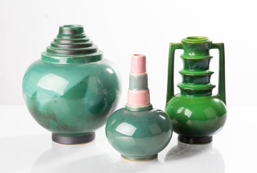 Three Roseville Futura Vases
