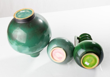Three Roseville Futura Vases